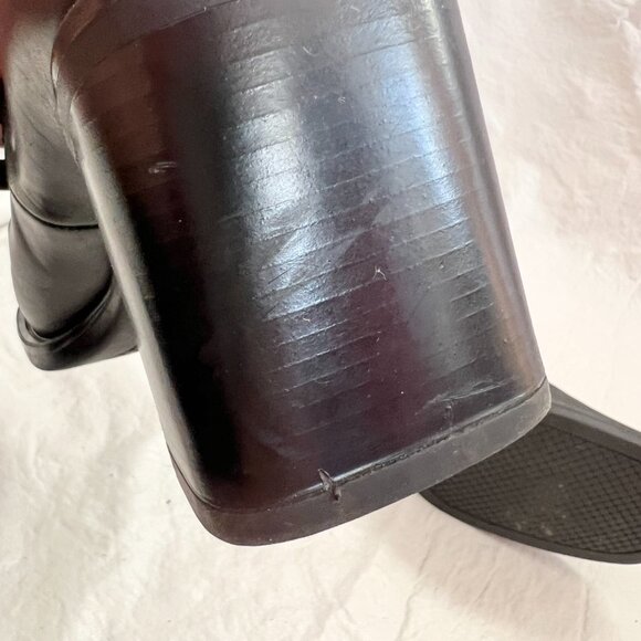 Vintage 90s Aldo shoes mary jane high heels black leather square toe EU 35 5 - Picture 9 of 12